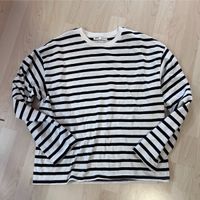 Pull & Bear Pullover Damen M 38 gestreift Sweatshirt  schwarz -w. Rheinland-Pfalz - Niederfischbach Vorschau