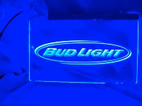 Werbereklame Werbeschild Bud Light Beer blau Nordrhein-Westfalen - Titz Vorschau