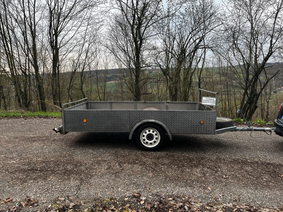 TÜV NEU TOP Anhänger ehem.bootstrailer Trailer 750kg 450kg in Schöntal