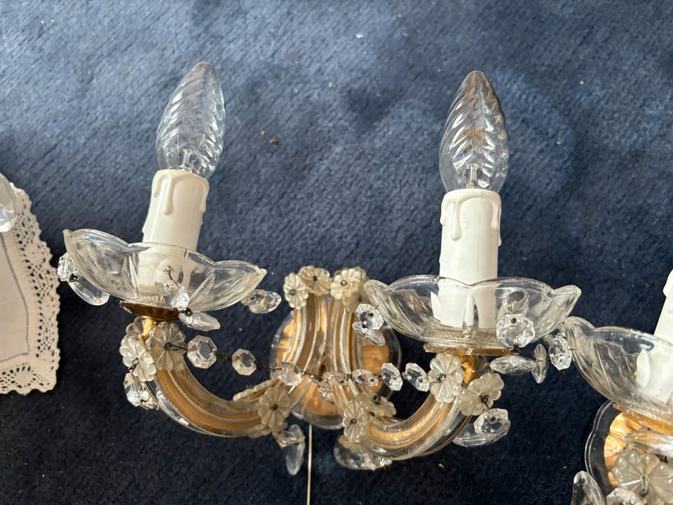 Alter Antiker Kronleuchter Kristalllüster 12 armig in Mainz