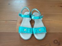 Däumling Leder Sandalen türkis Gr 34 Weite S WMS hellblau Sachsen-Anhalt - Halle Vorschau