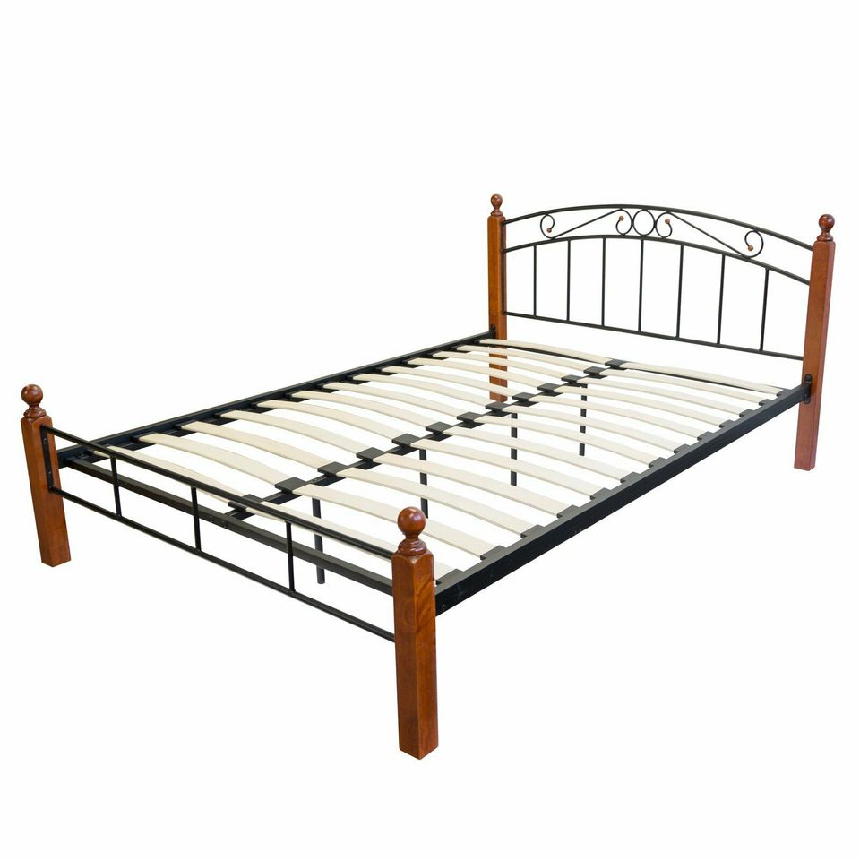 Metallbett Doppelbett Bettgestell 180x200 cm Lattenrost VB110€* in Magdeburg