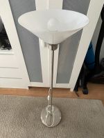 Moderne schwere Stehlampe Edelstahl mit weißem Glas 125 cm Hoch Köln - Porz Vorschau