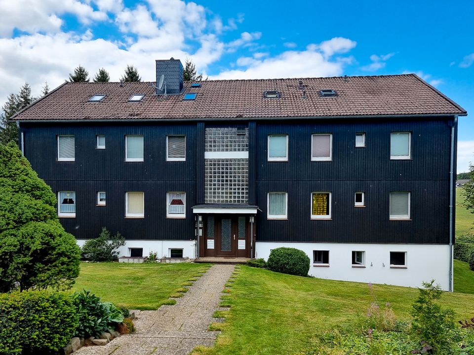 Teil-Modernisierte Eigentumswohnung mit Terrasse u. Gartennutzung! in Clausthal-Zellerfeld