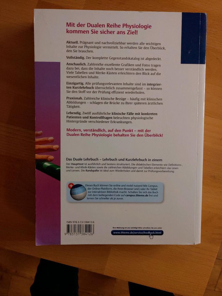 Duale Reihe Physiologie 2. Auflage Thieme in Bochum
