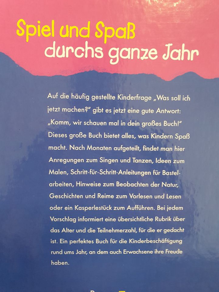 1x Kinderbuch, Spielen, Basteln, Singen, Kochen 352 Seiten in Leipzig