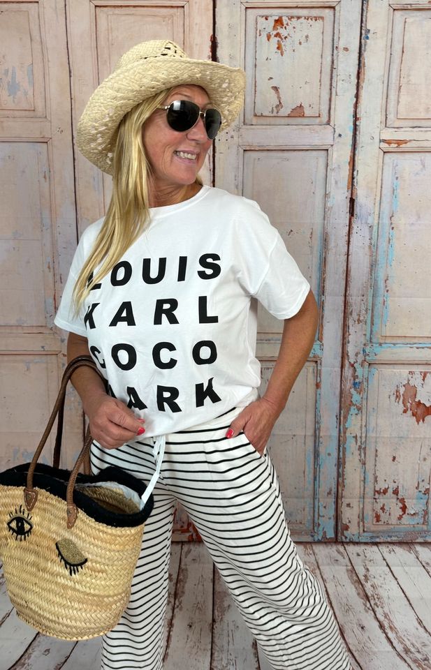 Maxi Pants „Stripes“ & Tshirt „Louis“ 100% Cotton in Bochum