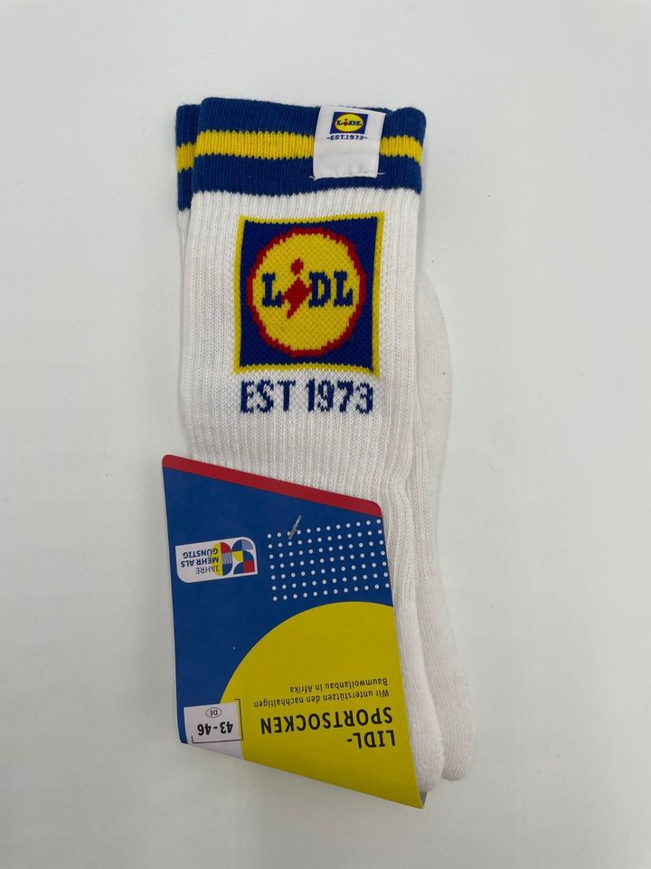 Lidl Sportsocken EU 43-46 Socken Weiß Limitierte Kollektion 2023 in Jestetten