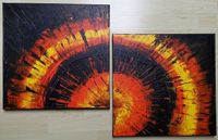 Acrylbild 2er Set abstrakt je 40x40 cm Hessen - Alsbach-Hähnlein Vorschau