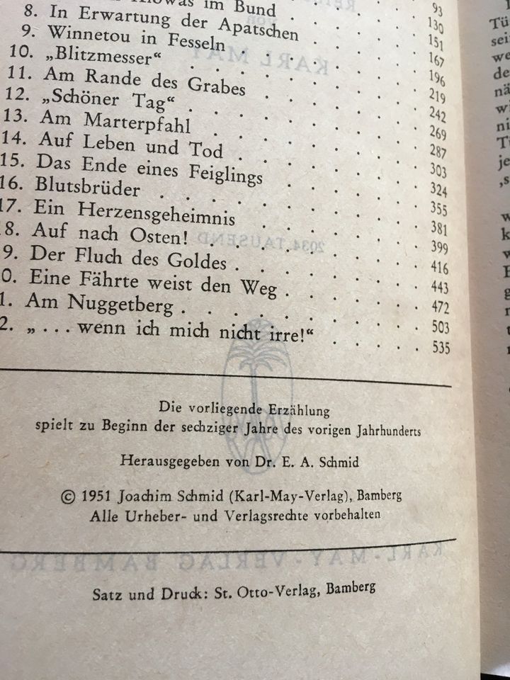 Karl May Bücher 74 Stück, von 1-74 komplett, 1951/52 in Tengen