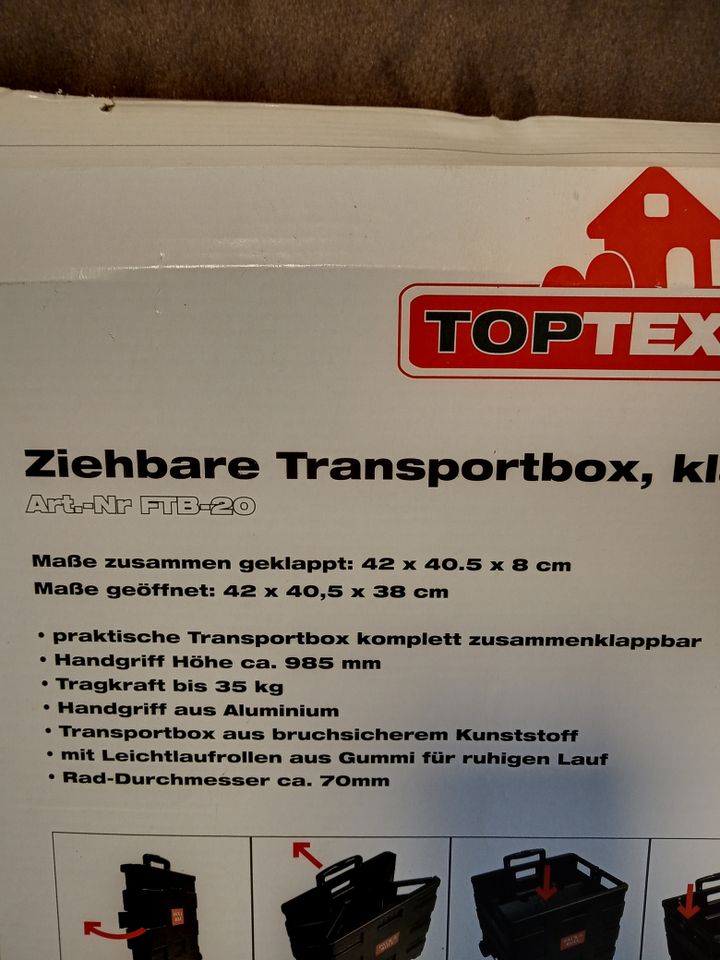Transportbox Ziehbar +Klappbar z.B.zum Zeitung austragen in Rosenheim