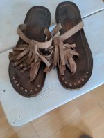 A.S. 98 Leder Sandalen Flipflops gr 38 braun Franzen Nieten Bayern - Mömlingen Vorschau