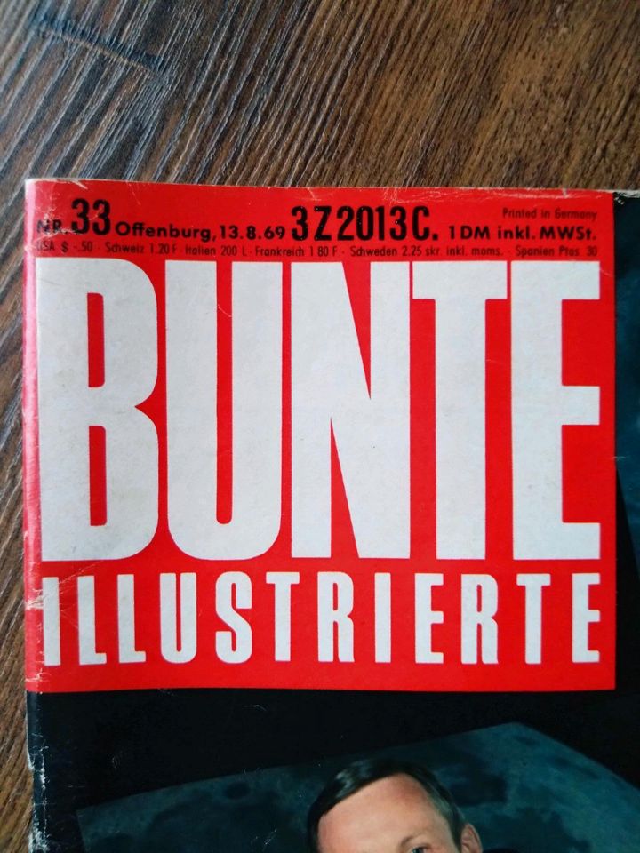 ⭐ Rarität ⭐ 2 x BUNTE Illustrierte von  1969 Prinz Charles in Telgte