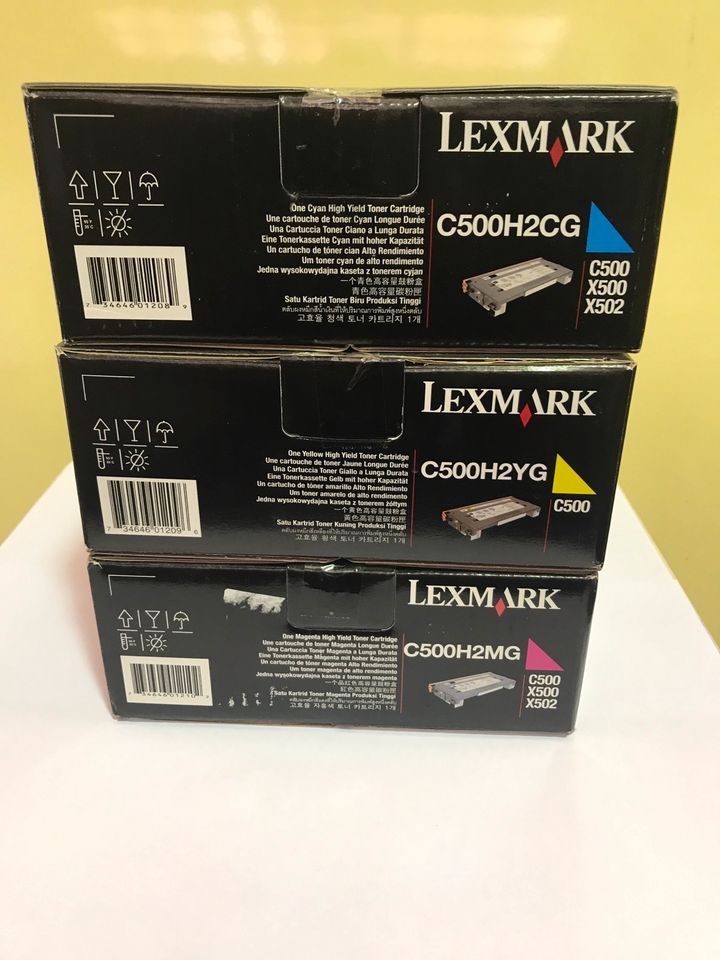 Lexmark C500/X500X502 Toner Cartridge CYAN Gelb MAGENTA in Saarbrücken