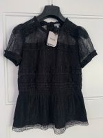 Schwarze Designer Bluse aus zarter Spitze von HOSS Intropia, S, Düsseldorf - Oberkassel Vorschau