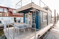 Reserviert Hausboot Tiny Houseboat Charter Liegeplatz  PV Anlage Hamburg - Harburg Vorschau