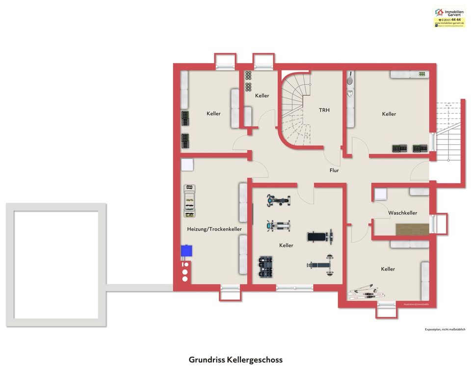 Zentral, ruhig in Rhede! Einfamilienhaus, Einliegerwohnung, Loggia, Keller, Erbbaurechtsgrundstück in Rhede