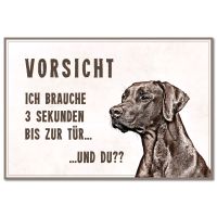 Hundeschild Türschild Hund Warnung Warnschild Rhodesian Ridgeback Bayern - Sailauf Vorschau