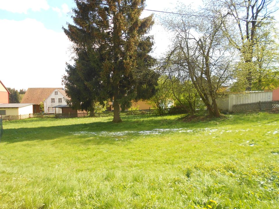 Baugrundstück mit altem Baumbestand in herrlich ruhiger Dorflage in Zell i. Fichtelgebirge