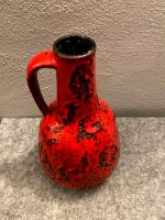 Alte rote Keramikvase, Vase, Bodenmarke: 605/1, Fat Lava, Nordrhein-Westfalen - Bottrop Vorschau