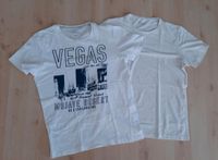 2 Shirts von S.Oliver für zusammen 5 €, Größe L, weiß+beige Niedersachsen - Nordhorn Vorschau
