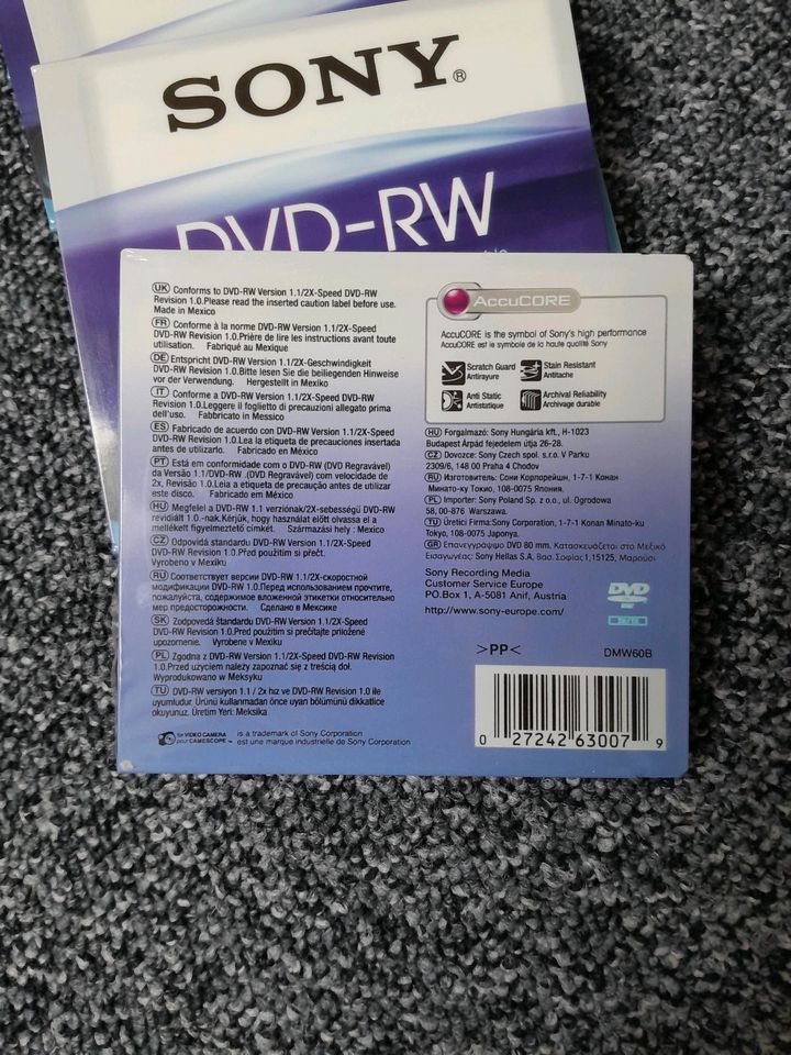 Sony DVD-RW 60 min./2.8GB /6Stück/ z.B. für Sony Handycam in Wenden