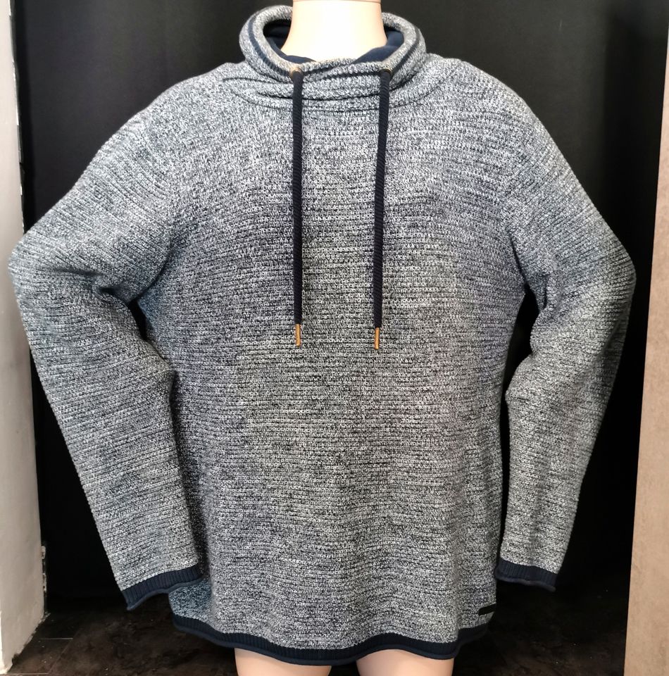 Pullover Pulli Shirt blau grau Größe L Tom Tompson Demim Kordel in Wunstorf