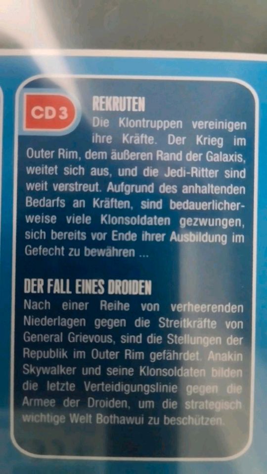 Star Wars The Clone Wars Folge 1,2 & 3 Hörspiele 3-CDs Box Set in Stuttgart