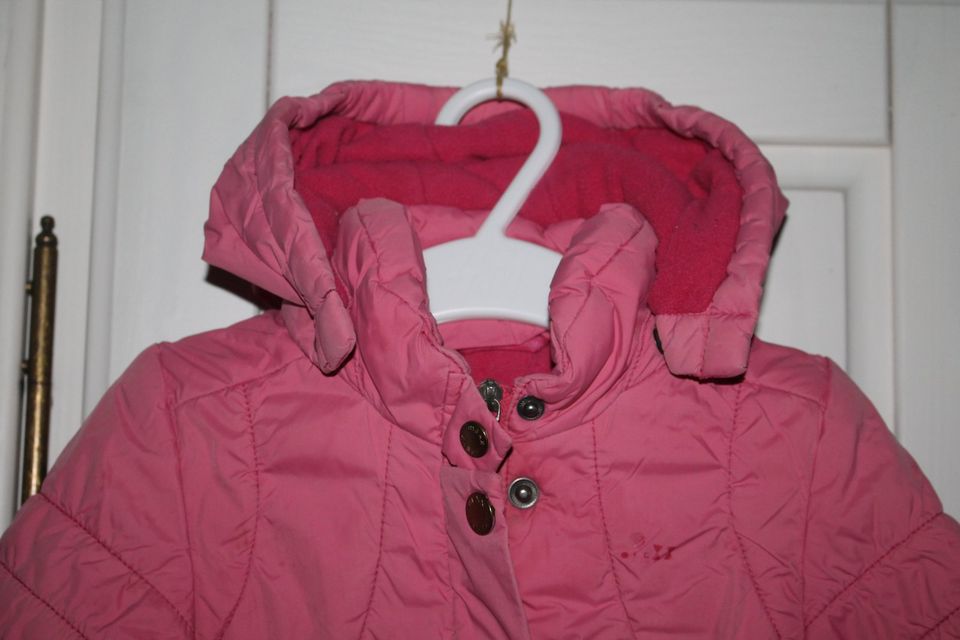 Mexx Winterjacke Jacke Gr. 12-18 Monate gefüttert 80 rosa altrosa in Achim