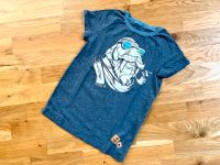 T-Shirt handmade blau meliert Gr. 134 Berlin - Köpenick Vorschau
