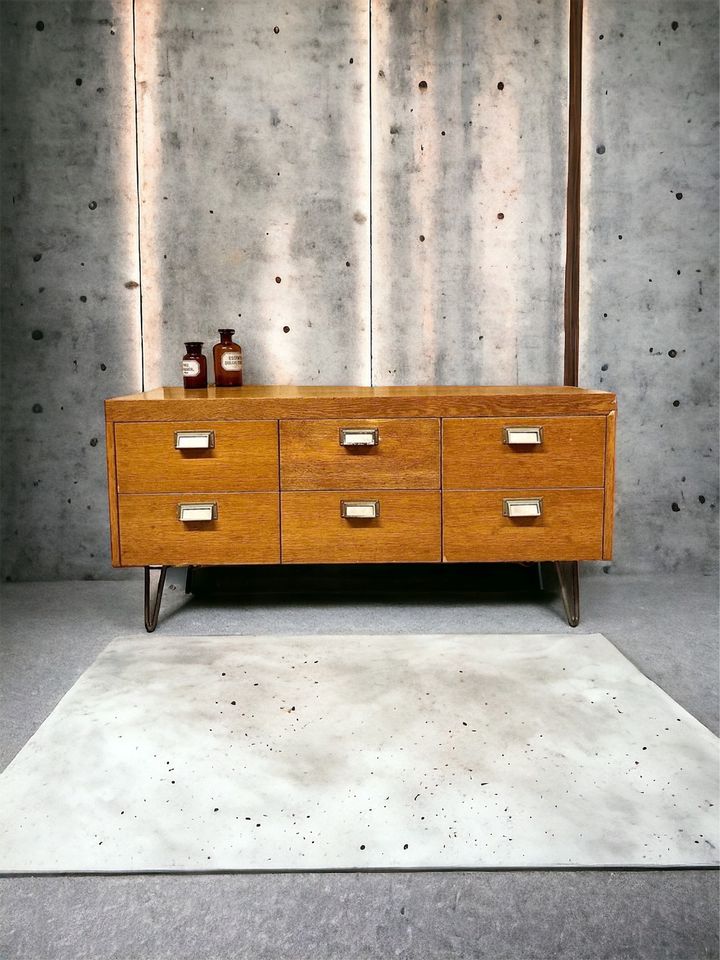 Vintage Apothekerschrank Sideboard Kommode 120x60x60cm in Düsseldorf