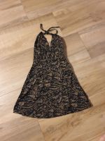 Kleid Neckholder H&M schwarz Muster Sommer Größe 34 Hessen - Ebersburg Vorschau