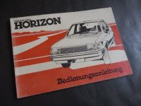 Chrysler Simca Horizon Bedienungsanleitung Betriebsanleitung 1979 Niedersachsen - Osterholz-Scharmbeck Vorschau