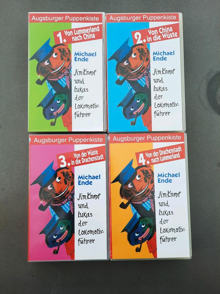 Jim Knopf Teil 1 - 4, Augsburger Puppenkiste VHS in Stuhr