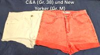 Kurze Shorts C&A und New Yorker weiß und rot Gr. 38 Baden-Württemberg - Hockenheim Vorschau