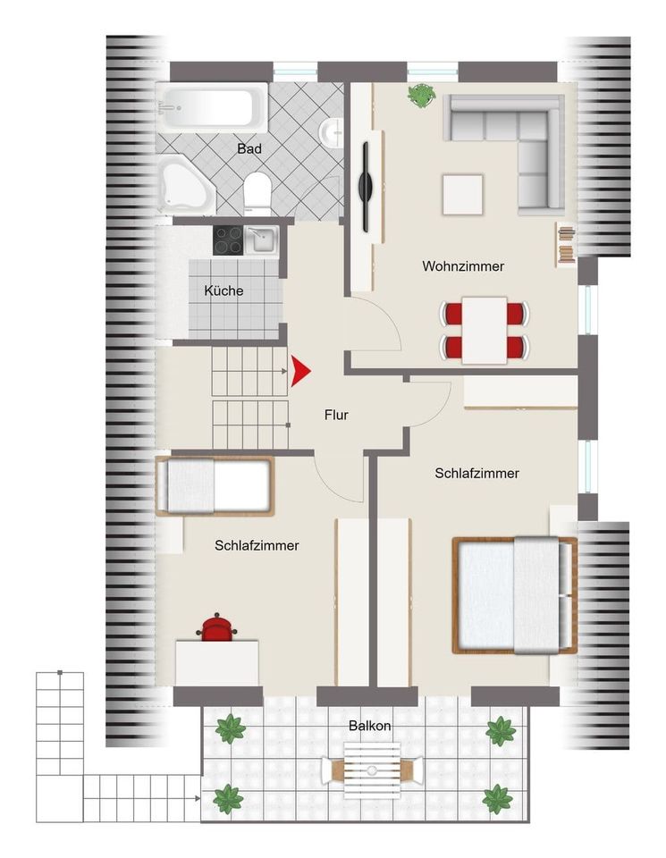 Steigerwaldidylle... gemütliches, sehr gepflegtes 1-2 Fam.-Wohnhaus mit Nebengebäude, Garagen und großem Garten, Grd. 1.514m² in Rauhenebrach