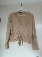 Langarmshirt beige zum schnüren Shein Niedersachsen - Buxtehude Vorschau