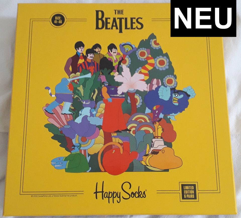 Happy Socks The Beatles Collector Box Set Limitiert 6 Paar Socken in Berlin