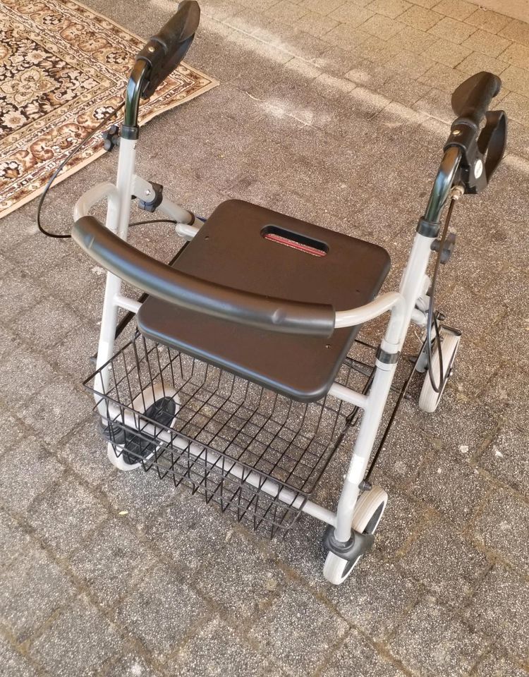 Drive Medical Rollator Gigo 2G aus Aluminium, mit Korb, Grau in Jena