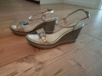 Geox Sandalen mit Keilabsatz metallic 39 Nordrhein-Westfalen - Düren Vorschau