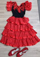 Flamenca Kleid Größe 140-164 mit Schuhe Größe 35 Bayern - Asbach-Bäumenheim Vorschau