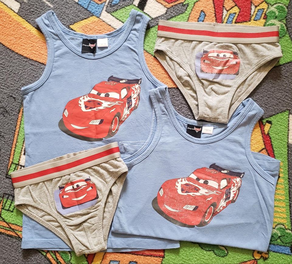 VISKOSE Disney CARS Hemd Hemden Set Slip Unterwäsche Junge Shorts in Blankenfelde-Mahlow