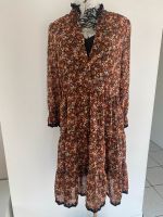 Kleid Blumen verspielt Stickerei Langarm GR 38 Boho Vintage Kreis Pinneberg - Wedel Vorschau