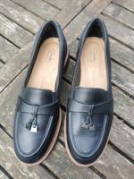 Clark's dunkelblaue Loafer Halbschuh bequem Größe 40 Nordrhein-Westfalen - Neuss Vorschau