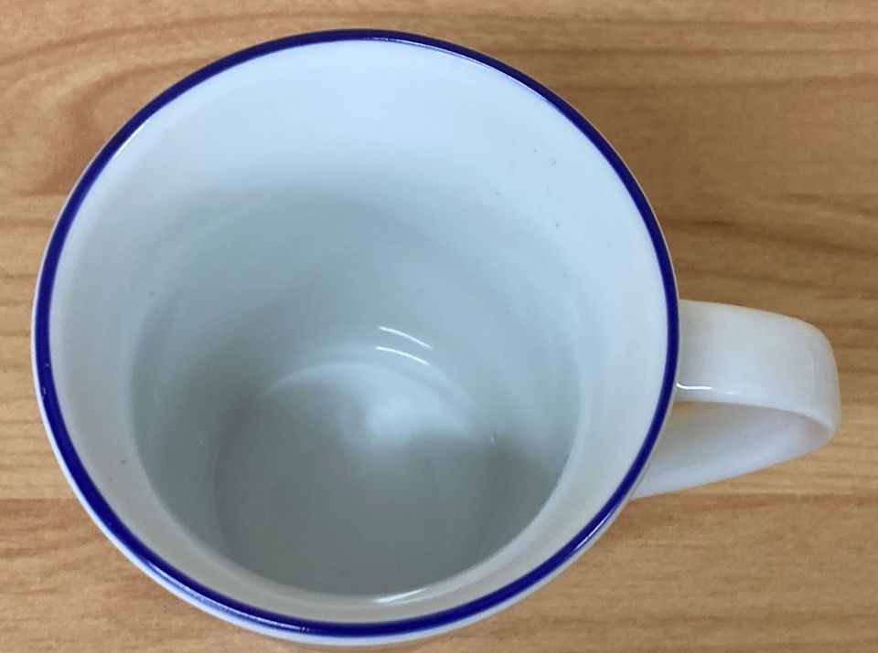 Tasse zur Taufe; Kindertasse; Porzellan in Strehla