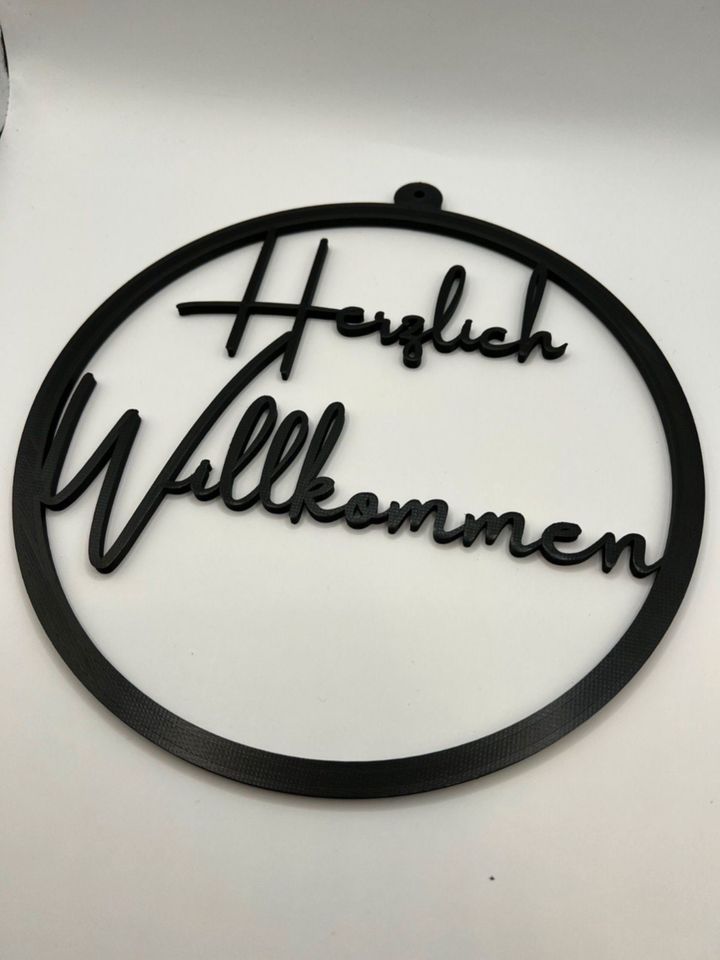 Türschild Deko Schild Türkranz Loop Herzlich Willkommen/ 14,00€* in Monheim