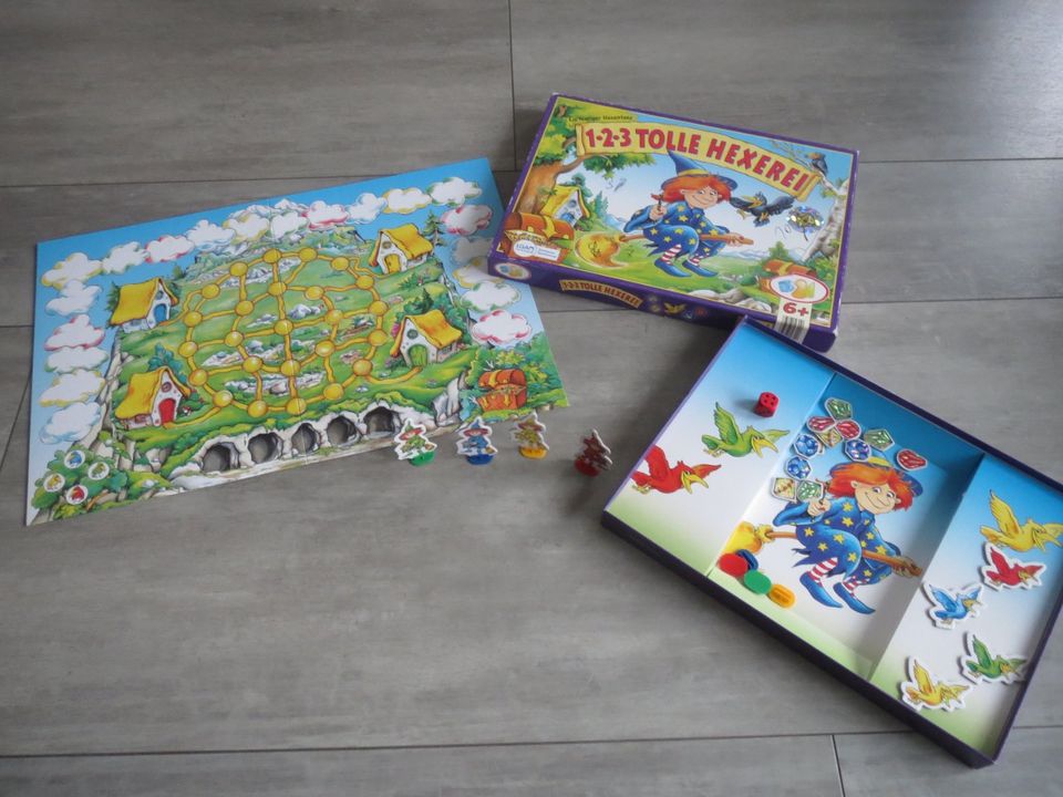 1-2-3 tolle Hexerei(wie NEU), ab 6 Jahre,Kinder,Spiel, Brettspiel in Kevelaer