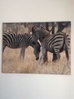 Leinwandbild Zebras 80x60cm Afrika Boho chic Bayern - Kalchreuth Vorschau