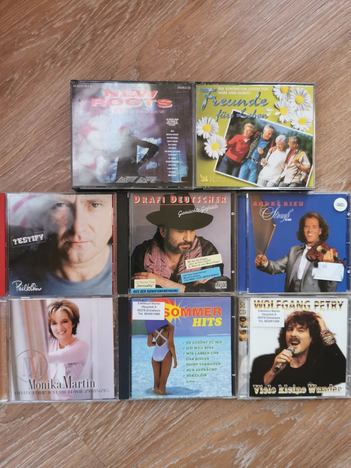 Sammlung 12 CD*s(Wolfgang Petry,Andre Rieu,Phil Collins...) in Wörrstadt