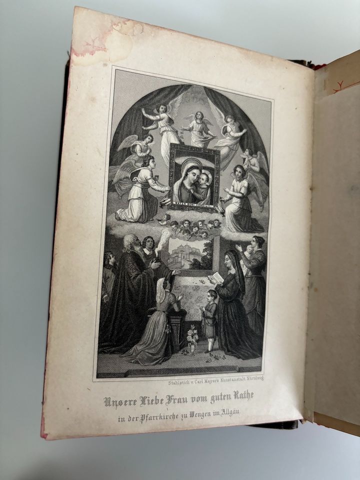 Historische Bibel Maria vom guten Rathe (Rat) Gebetbuch 1877 in Sprockhövel